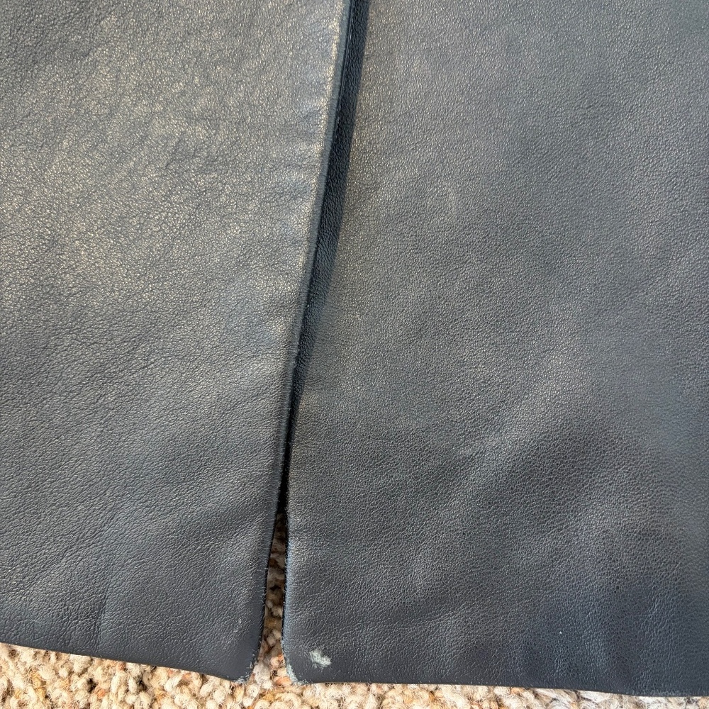 *Stunning* Via Spiga Black Leather Trench Coat- XS - Picture 10 of 11